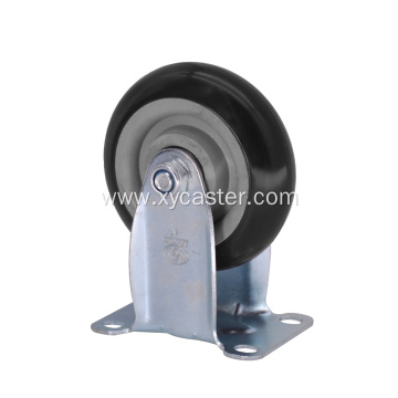 4" Rigid Non Swivel Caster Furniture Rolling Wheels